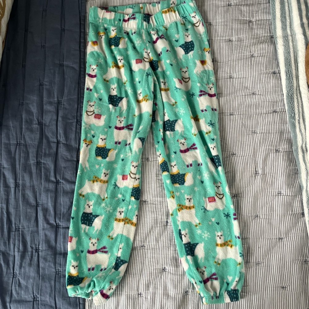 Cat & Jack Teal Llama Pajama Bottoms